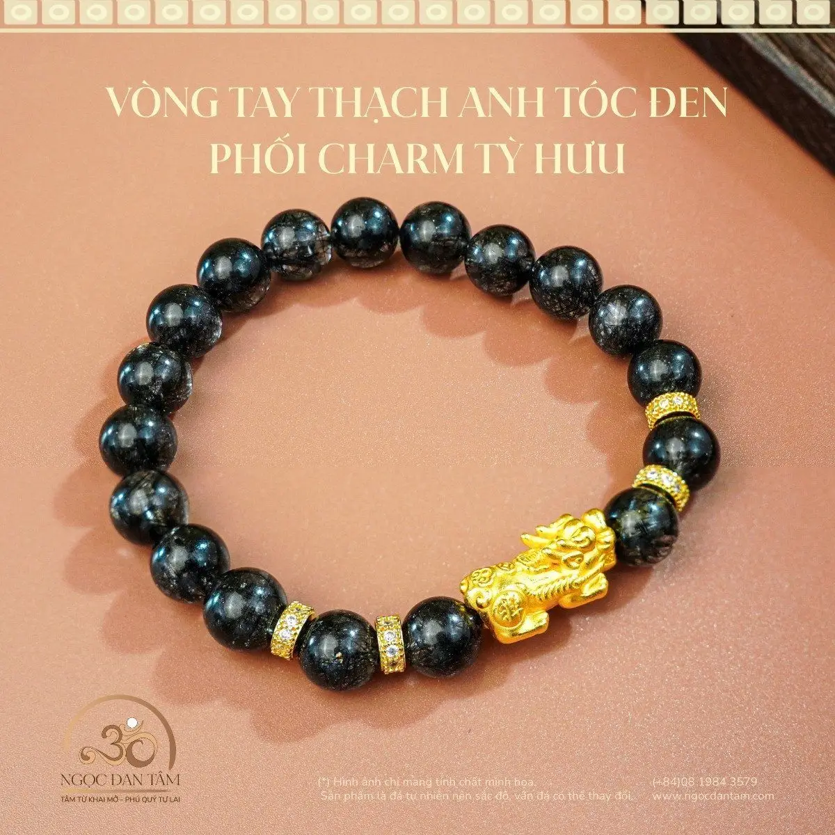 Charm Tỳ Hưu Thạch Anh Phong Thủy Cao Cấp.