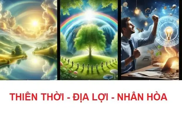Thiền định, việc thiện: An tâm, nhân hòa.