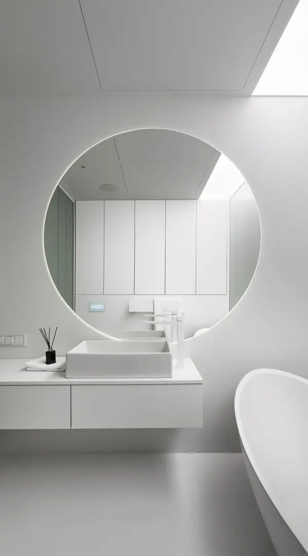 Gương phòng tắm lớn phản chiếu