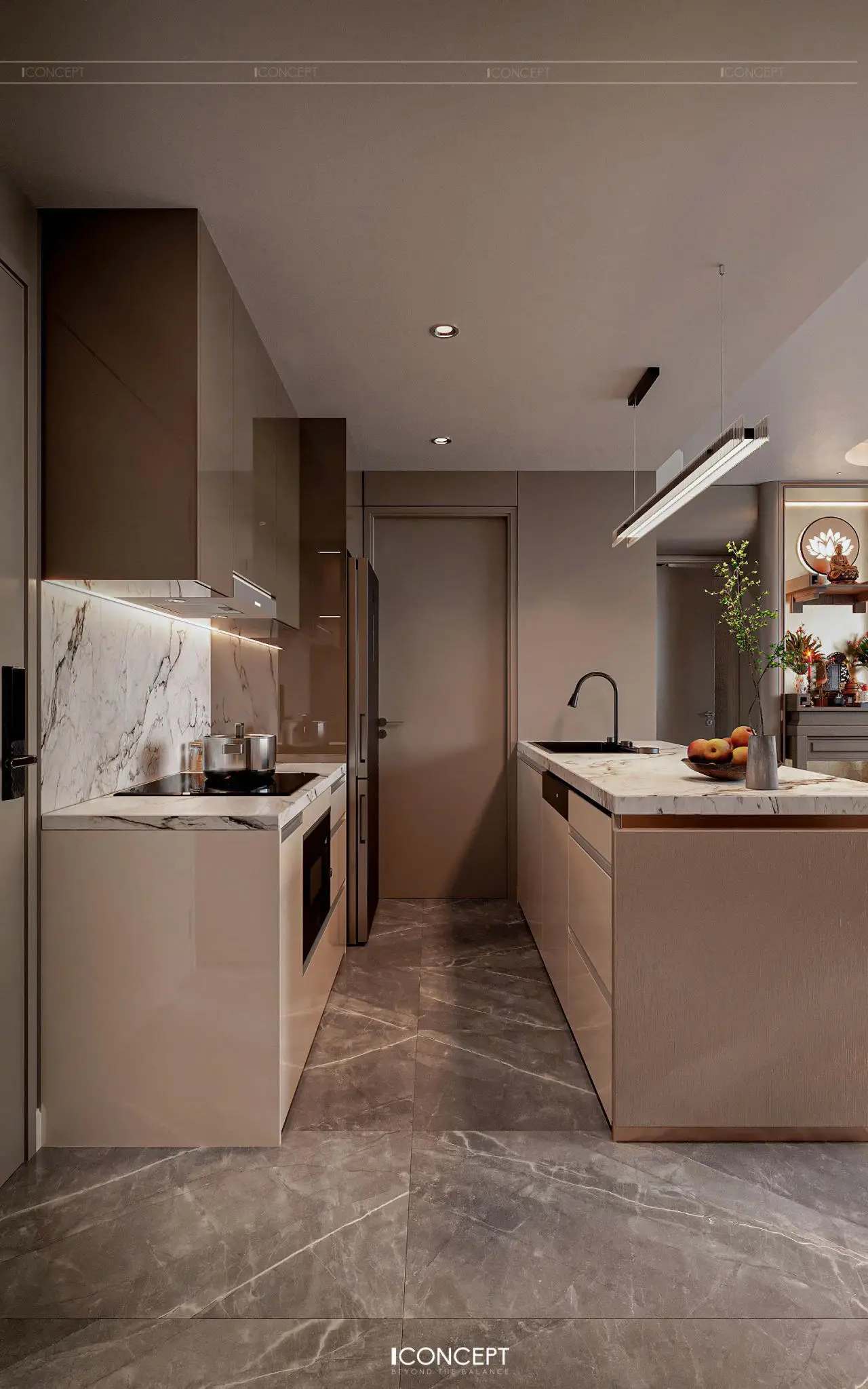 Kiêng Kỵ Bếp Nấu Hướng Tây: Hóa Giải Và Bố Trí Đúng Chuẩn 6 Không gian bếp hướng Tây nắng gắt