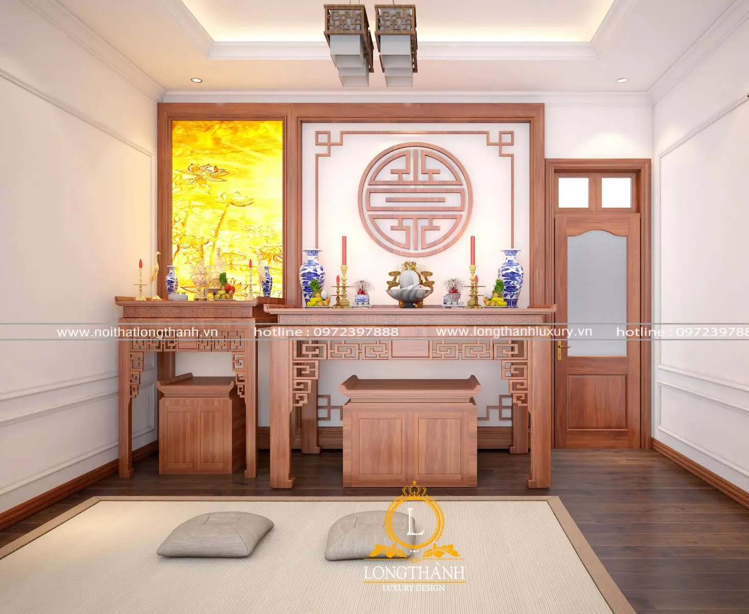 Gương đối diện bàn thờ: Kiêng kỵ và hóa giải chuẩn Phong Thủy 4 Bàn thờ gia tiên trang nghiêm, thanh tịnh.