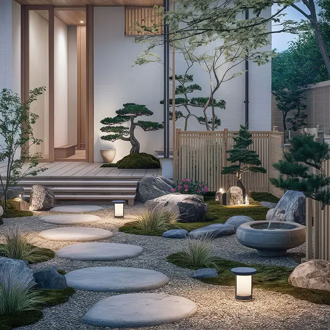 Thiền định vườn tĩnh tâm: Thư giãn, bình yên.