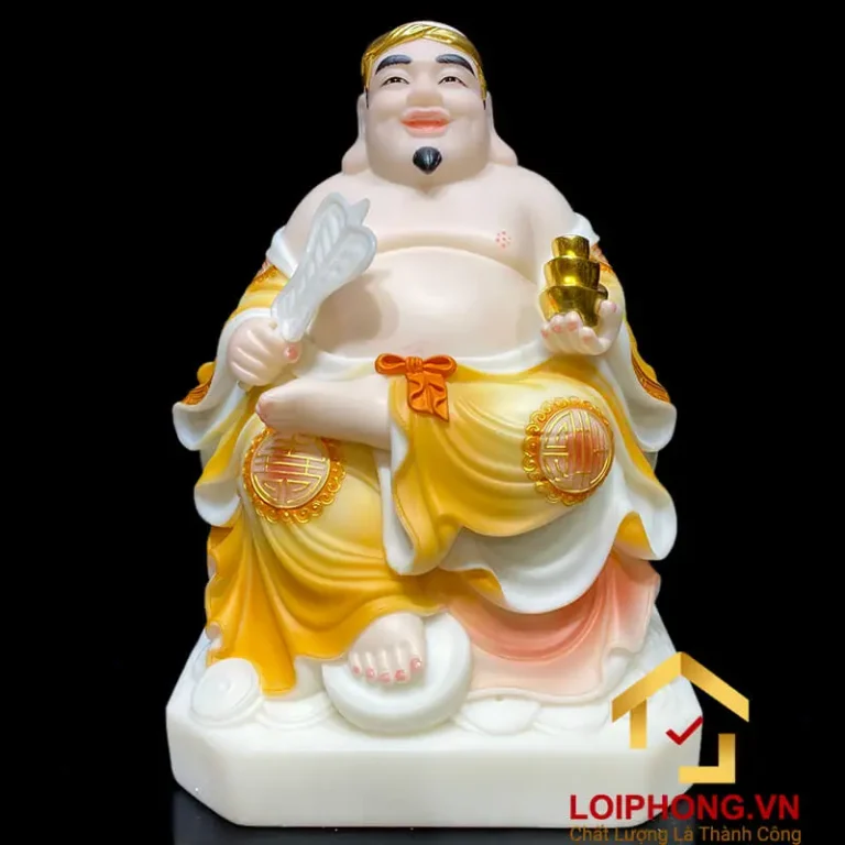 Tượng Thổ Địa cười hiền, bụng tròn