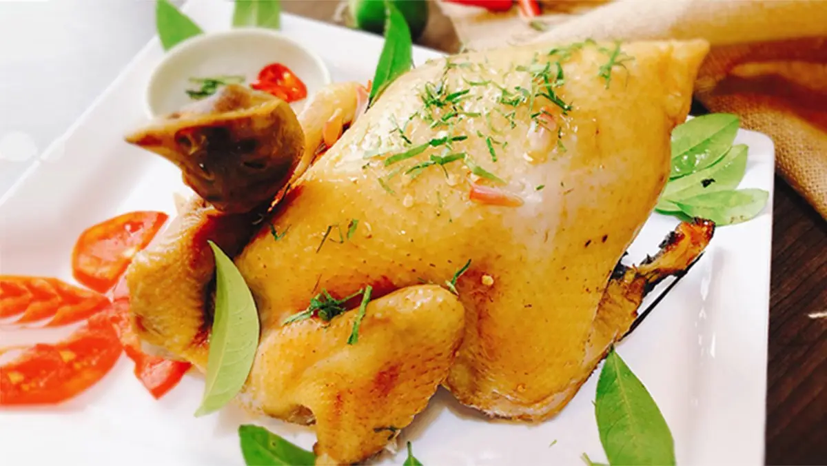 Gà thơm ngon, thành quả lao động.