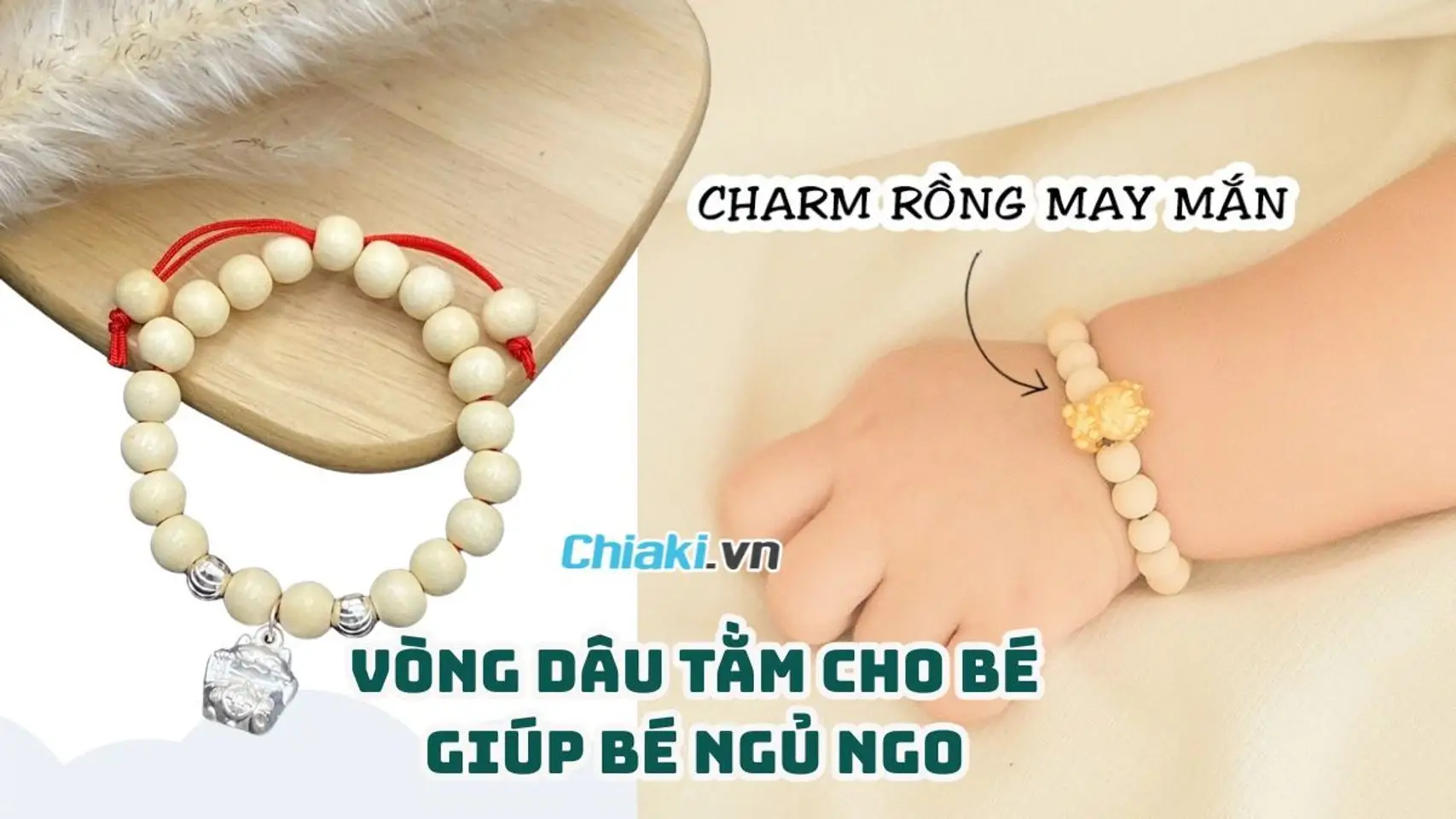 Vòng phong thủy an toàn cho bé ngủ ngon.