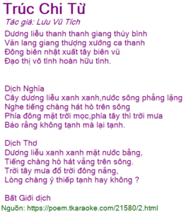 Dương Liễu xanh mướt uyển chuyển ven sông.