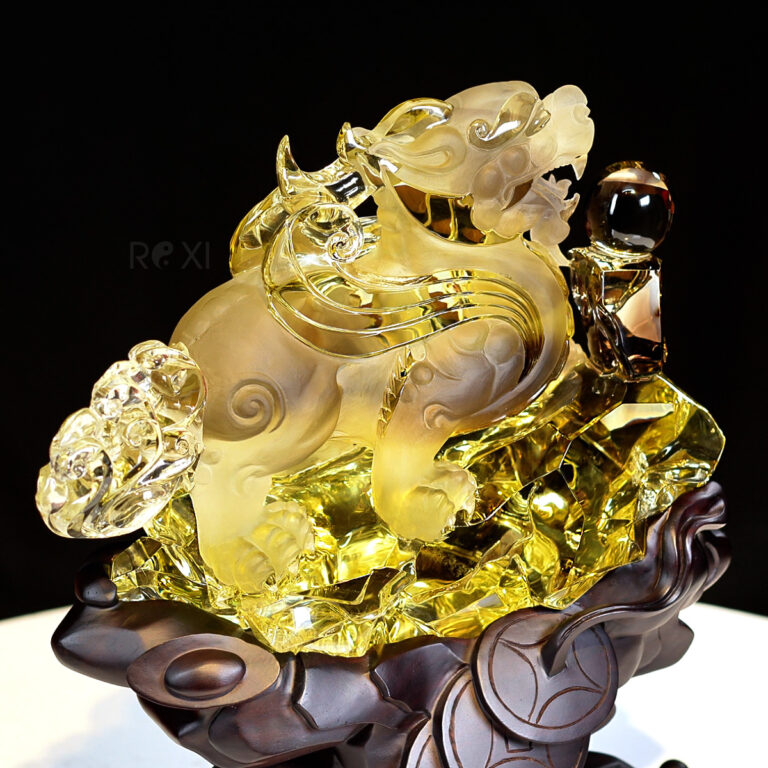 Tượng Tỳ Hưu phong thủy trang nhã không gian thiền.