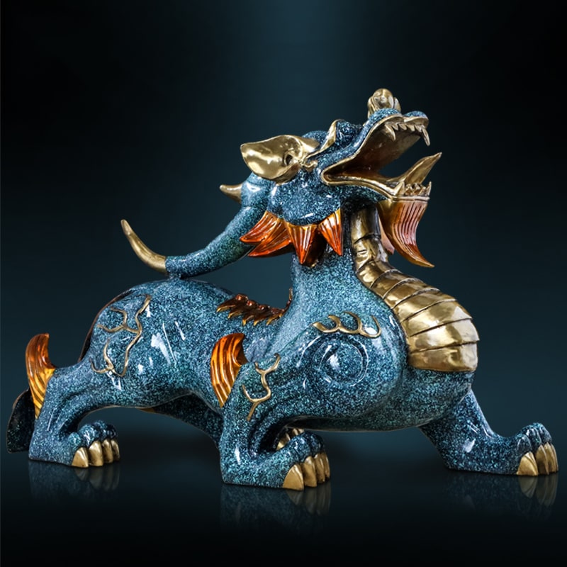 Giải Mã Sức Mạnh Tỳ Hưu Cho Người Tuổi Tỵ Mệnh Kim: Bí Quyết Thu Hút Tài Lộc Và Bình An Chuẩn Phong Thủy Chính Phái 6 Tượng Tỳ Hưu uy nghi mang tiền tài không gian làm việc.