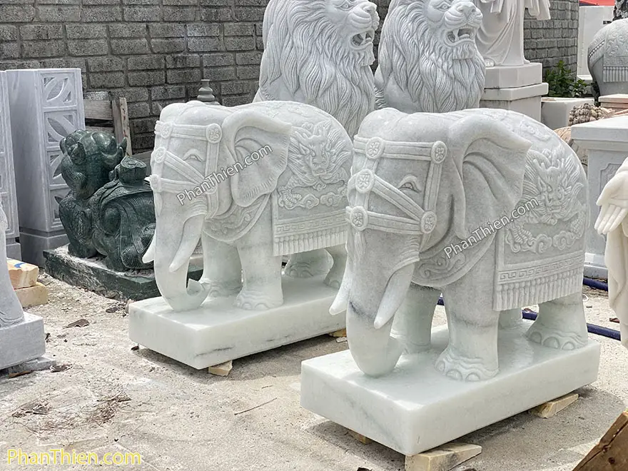 Tượng Voi Đá Chạm Khắc Nghệ Thuật