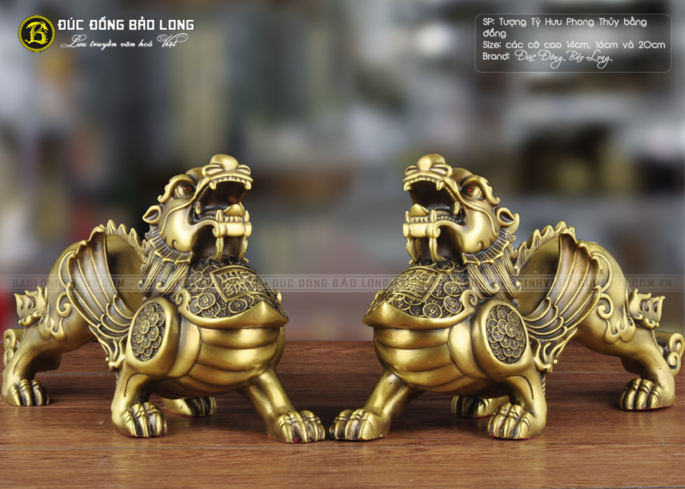 Bí Mật Cổ Xưa và Những Giai Thoại Linh Nghiệm Về Tỳ Hưu: Cẩm Nang Chuyên Sâu 4 Tỳ Hưu cổ điển chạm khắc tinh xảo phong thủy