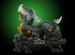 Tỳ Hưu đầu rồng, thân sư tử, có cánh.