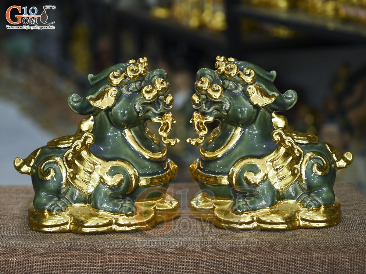 Tỳ Hưu Với Người Làm Nghệ Thuật: Bí Quyết Khai Mở Cảm Hứng, Thu Hút Danh Tiếng Và Tài Lộc Bền Vững 4 Tỳ Hưu dũng mãnh ngậm tiền, chiêu tài giữ lộc.