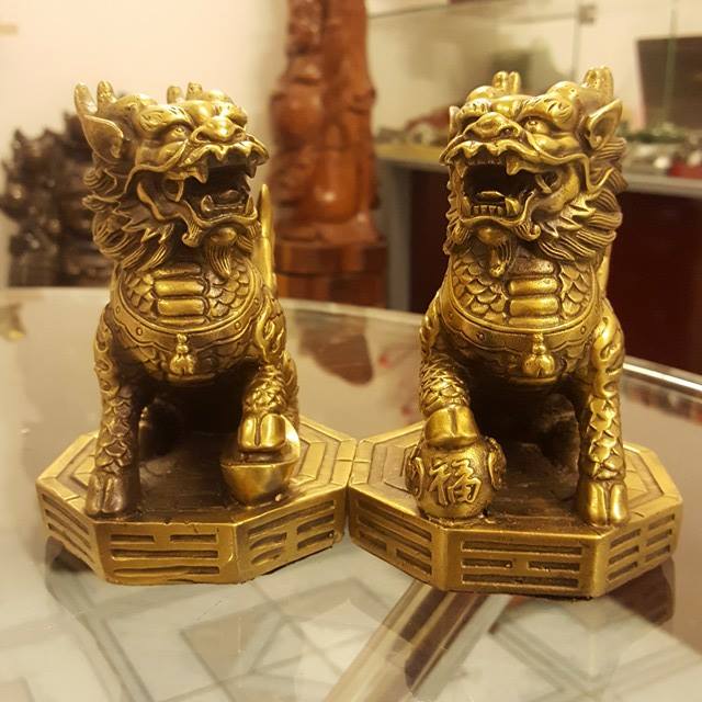 Tỳ Hưu và Bát Quái: Phép Cộng Hữu Cơ Cho Vượng Khí Gia Trạch Và Sự Nghiệp 6 Tỳ Hưu phong thủy kết hợp Bát Quái.