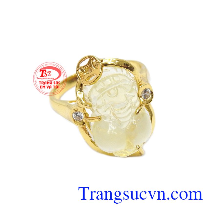 Tỳ Hưu thạch anh vàng, thạch anh trắng, kim loại.