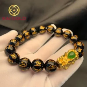 Tỳ Hưu Vàng Ngọc Bích Sang Trọng Quyền Uy