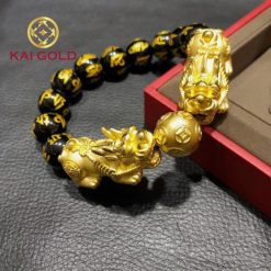 Tỳ Hưu vàng 24K chạm khắc sắc sảo