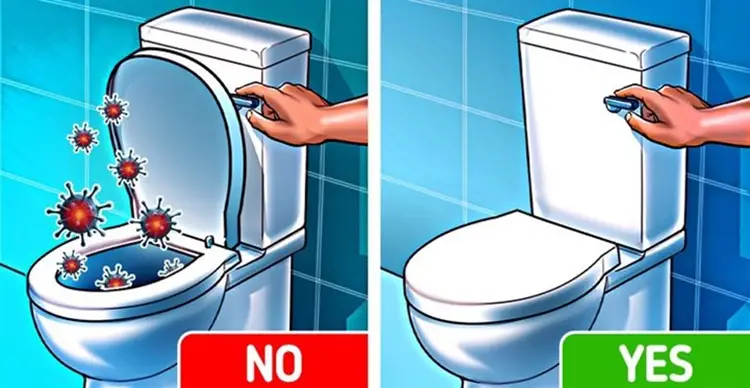 Bí Quyết Hóa Giải Nhà Vệ Sinh Trên Bàn Thờ: Tránh Vận Xui, Đón Tài Lộc 7 Giữ nhà vệ sinh sạch sẽ, đóng nắp bồn cầu.