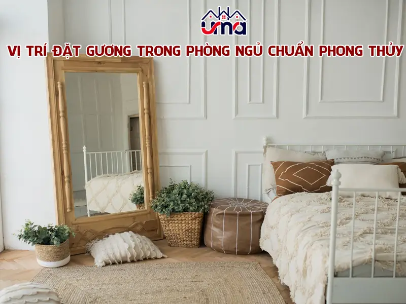 Gương phòng ngủ sai vị trí phong thủy.