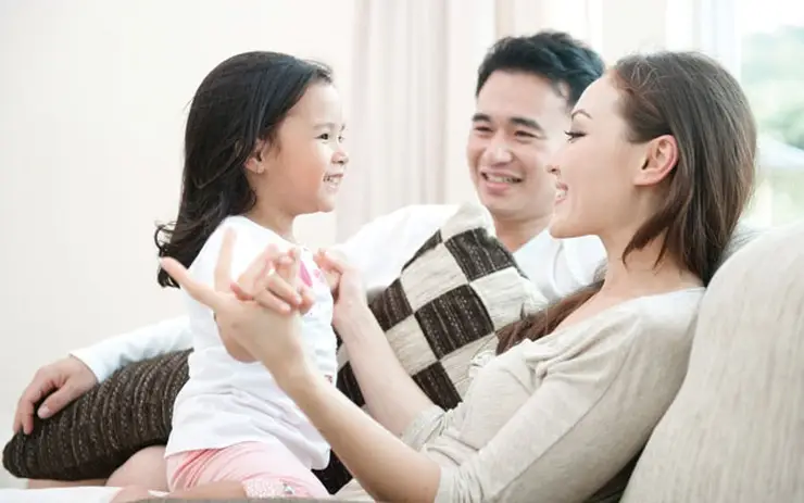 Hạnh phúc gia đình nhờ phong thủy tốt.