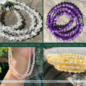 Vòng đá phong thủy đa dạng mẫu mã