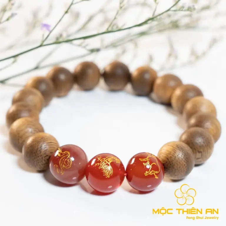 Vòng phong thủy Sửu: Charm Tam Hợp/Lục Hợp