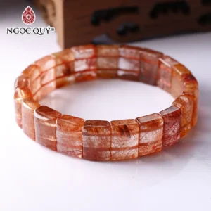 Vòng phong thủy Thạch Anh Tóc Đỏ nam