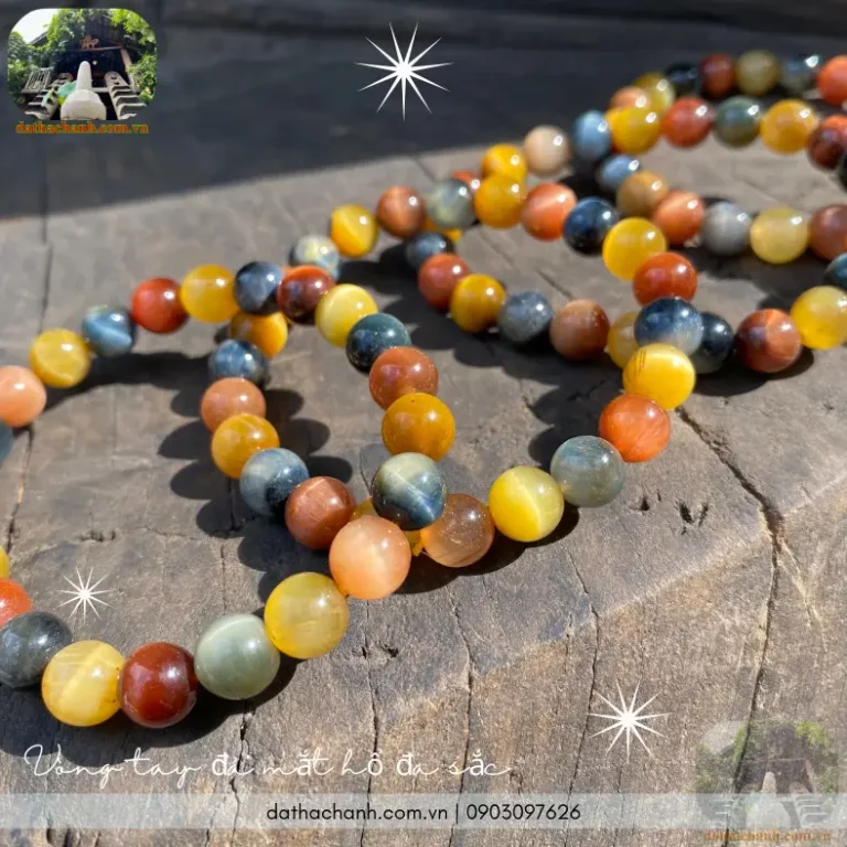 Vòng phong thủy đá tự nhiên đa sắc