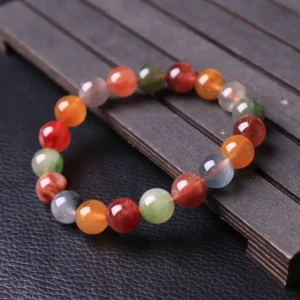 Vòng tay thạch anh tự nhiên nhiều màu