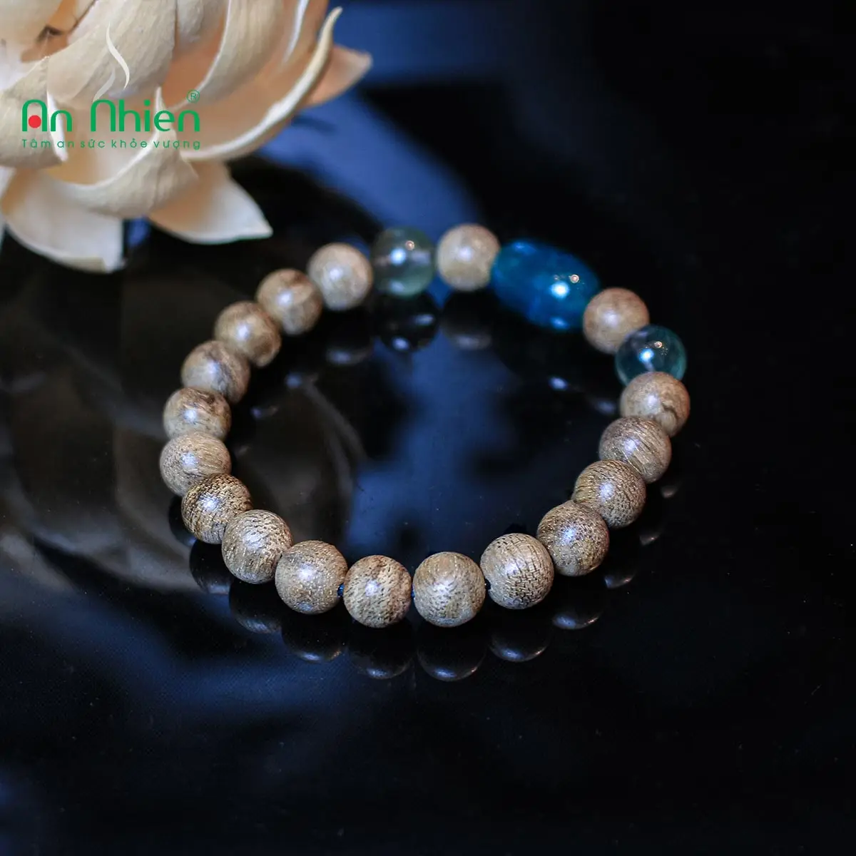 Vòng tay đá tự nhiên 8mm, mix theo ý nghĩa.