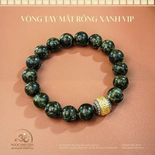 Vòng tay đá phong thủy đa sắc sang trọng, huyền bí.