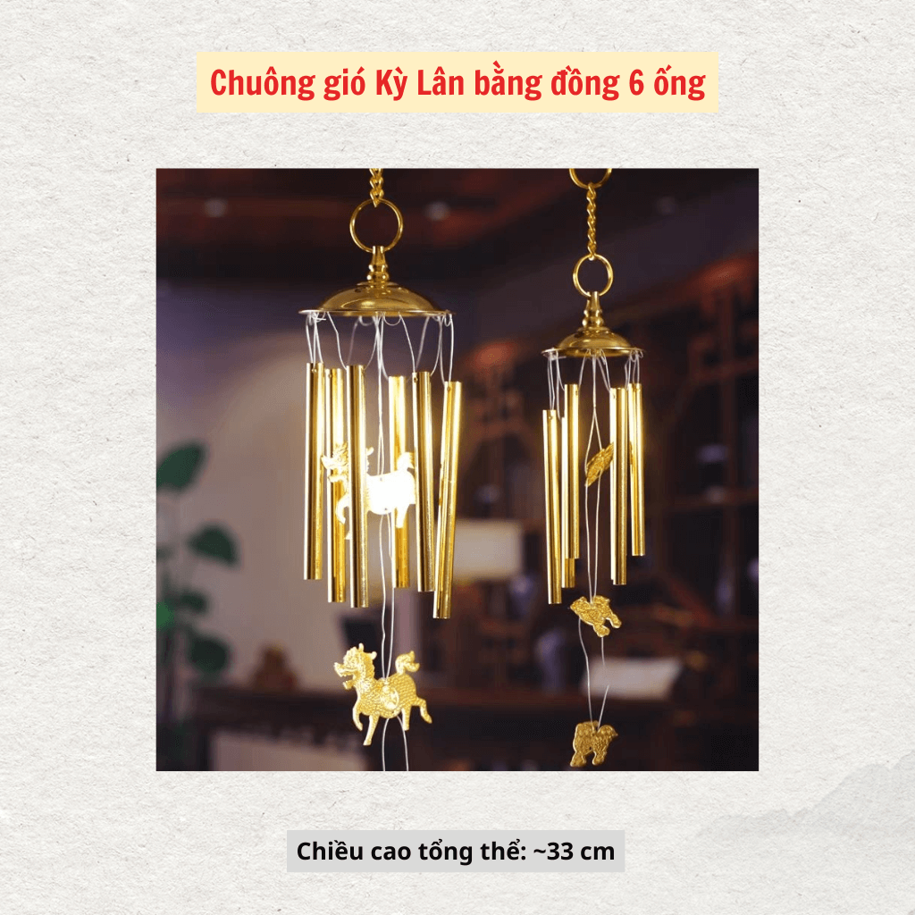 Giải Mã Ý Nghĩa Chuông Gió 6 Ống Trong Phong Thủy Chính Phái 7 Chuông gió 6 ống phong thủy hóa giải sát khí