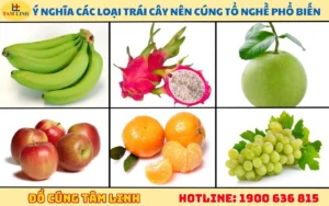 Trái cây dâng cúng tổ tiên phổ biến