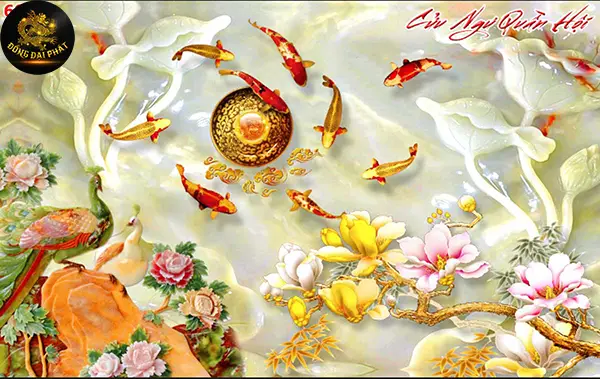 Cửu Ngư Đồ hoặc tượng cá chép đồng uy nghi