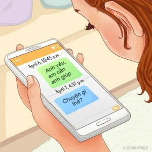 Điện thoại gãy đôi: Mối quan hệ rạn nứt.