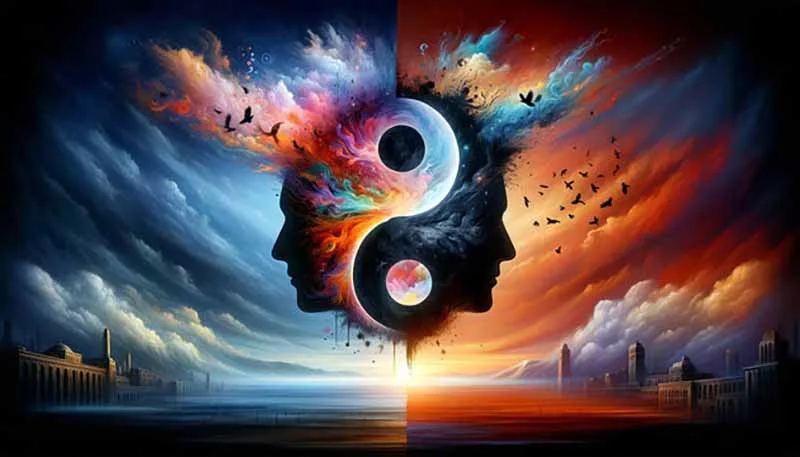 Yin-Yang: Cân bằng, hợp nhất, giao phối tâm linh.