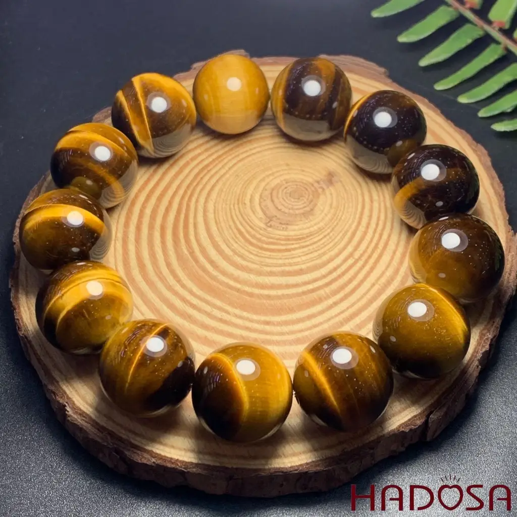 Vòng đá mắt hổ nâu chất lượng cao