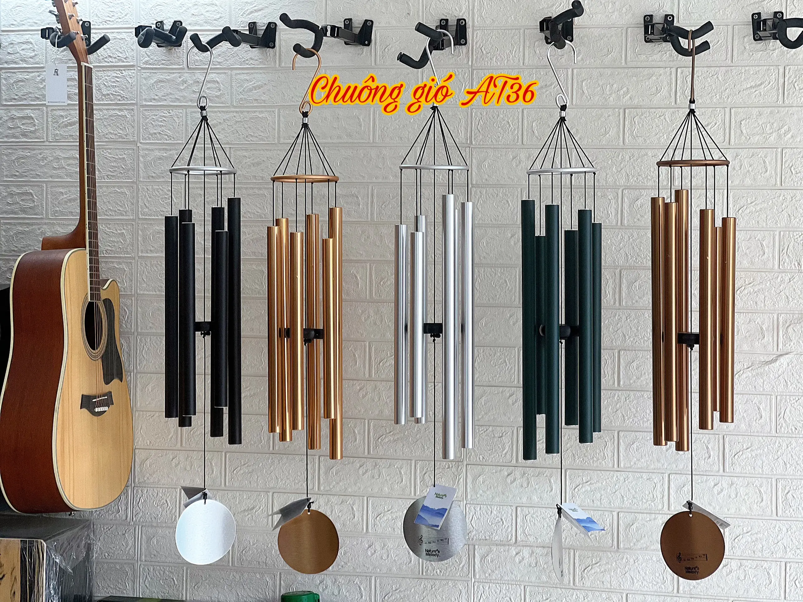 Giải Mã Ý Nghĩa Chuông Gió 6 Ống Trong Phong Thủy Chính Phái 4 Chuông gió kim loại 6 ống hóa giải phong thủy