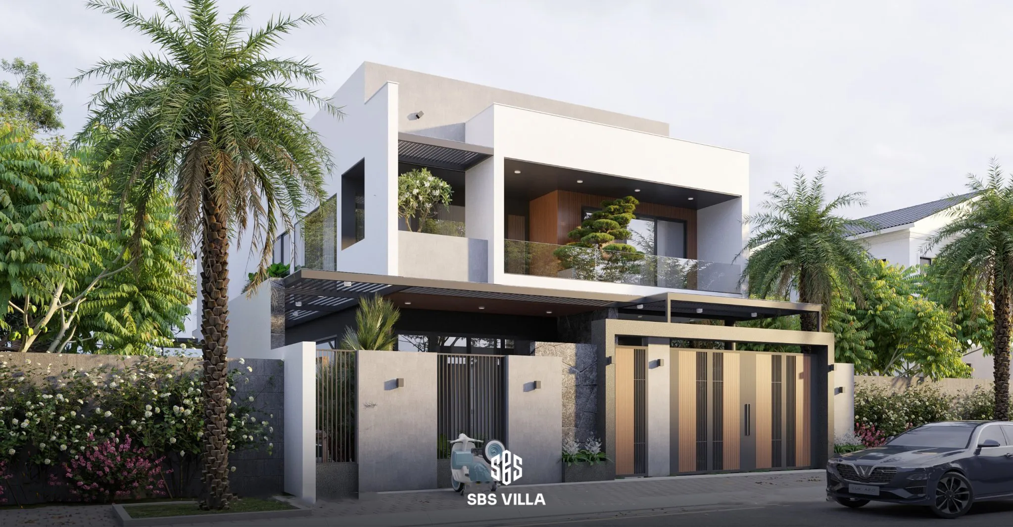 Biệt thự sang trọng dưới nắng ban mai