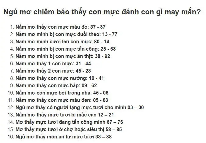 Giải Mã Giấc Mơ Nằm Thấy Mực Tươi: Điềm Báo Nào Đang Chờ Đợi Bạn? 6 Bảng so sánh điềm báo giấc mơ mực tươi