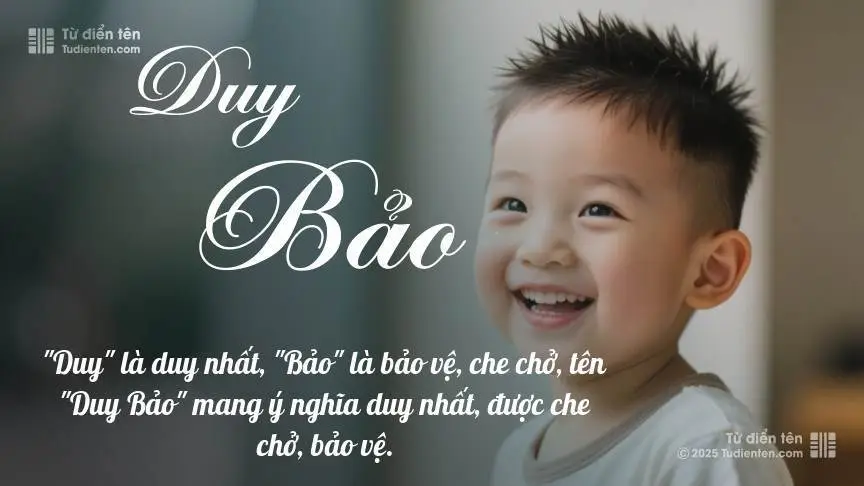 Ý Nghĩa Tên Duy Bảo | Khí Chất Lãnh Đạo, Bình An Và Thông Thái