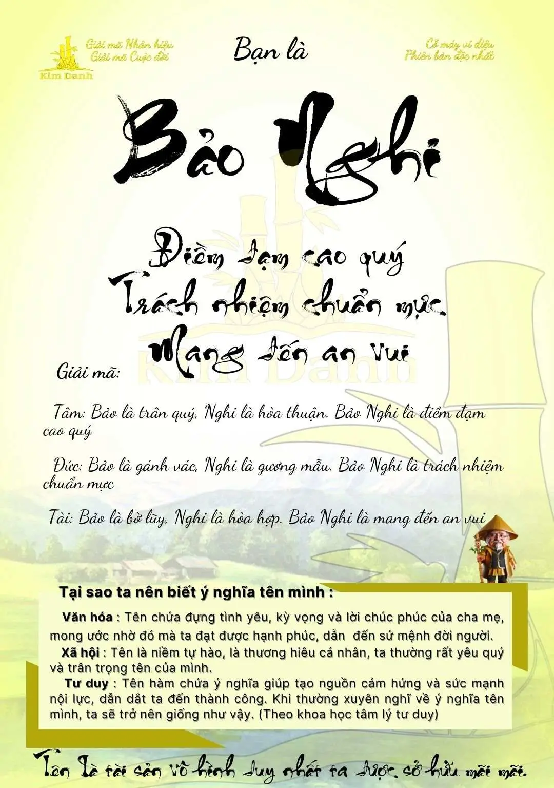 Ý Nghĩa Tên Bảo Nghi | Khuôn Mẫu Cao Quý, Tài Lộc Vẹn Toàn
