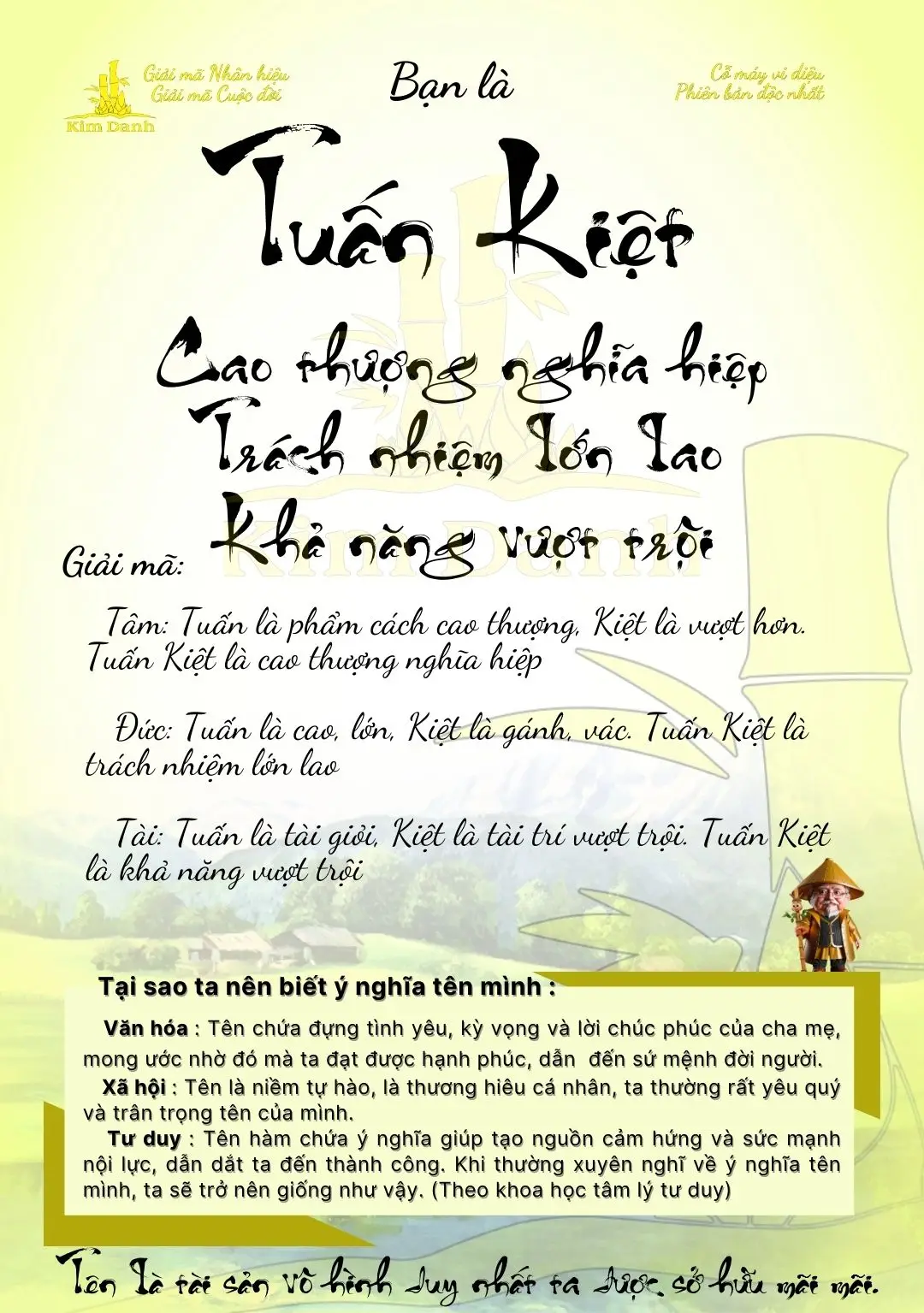 Ý Nghĩa Tên Kiệt | Chi Tiết Theo Hán Việt, Ngũ Hành và Tên Đệm Hay