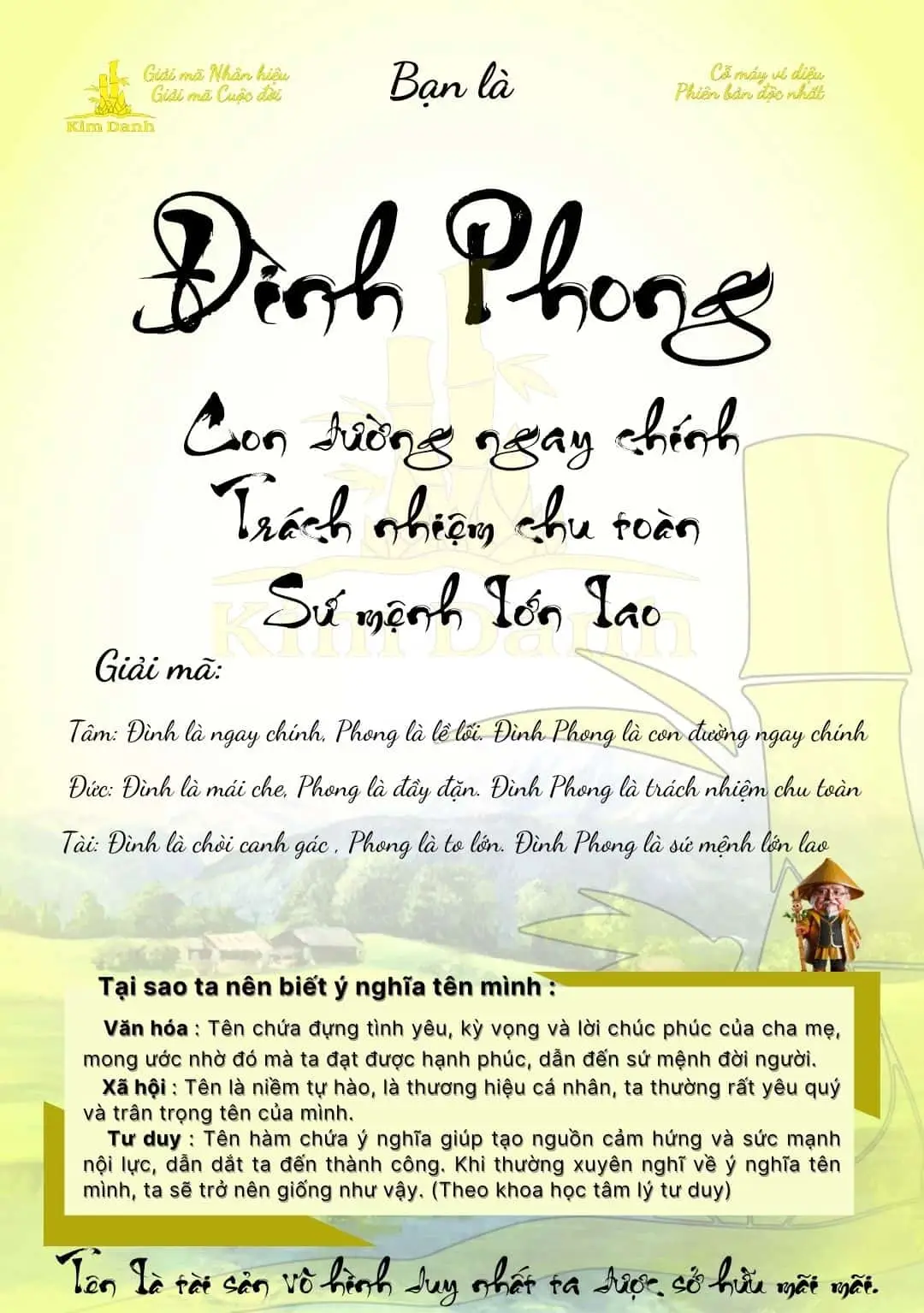 Ý Nghĩa Tên Đình | Phân Tích Chuyên Sâu Theo Phong Thủy Và Hán Việt