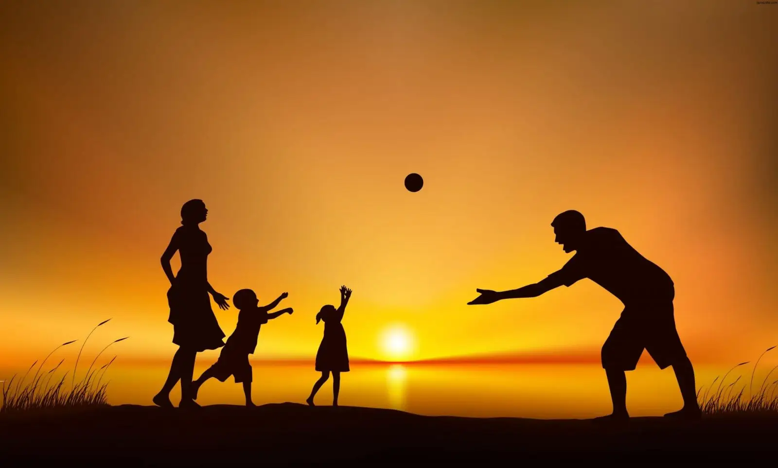 Gia đình hạnh phúc, thiền định mang lại bình yên