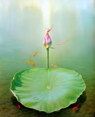 Thiền định yên bình bên hồ sen