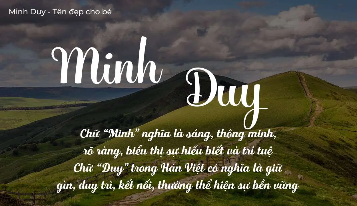 Ý Nghĩa Tên Minh Duy: Thông Minh, Sáng Suốt, Tư Duy Nhạy Bén