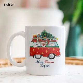 Mẫu cốc sứ chủ đề Xmas mang không khí lễ hội tràn ngập gian phòng