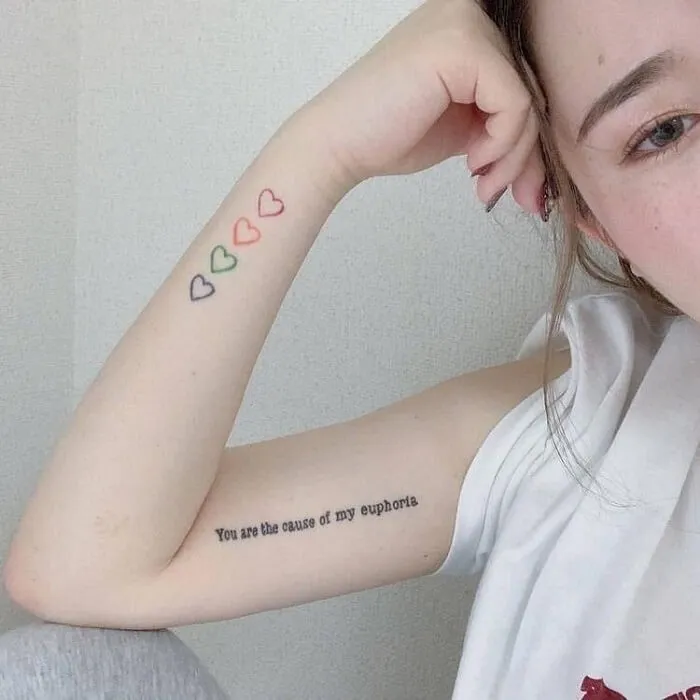 Hình xăm CHỮ đẹp cho nữ mang ý nghĩa sâu sắc