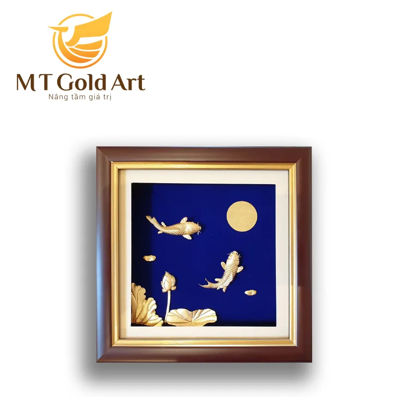 tranh cá chép hoa sen