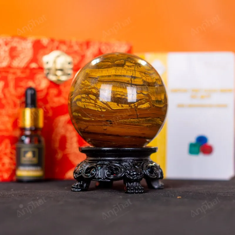 Hiệu ứng ánh sáng độc đáo của đá mắt hổ thuộc đá tự nhiên phong thủy